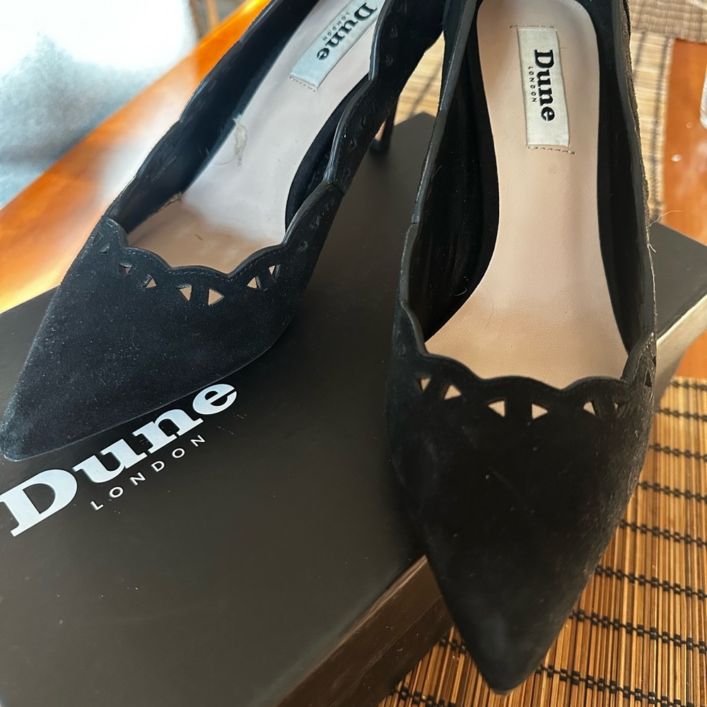 Dune London Black Stiletto Heels Elegant Design
